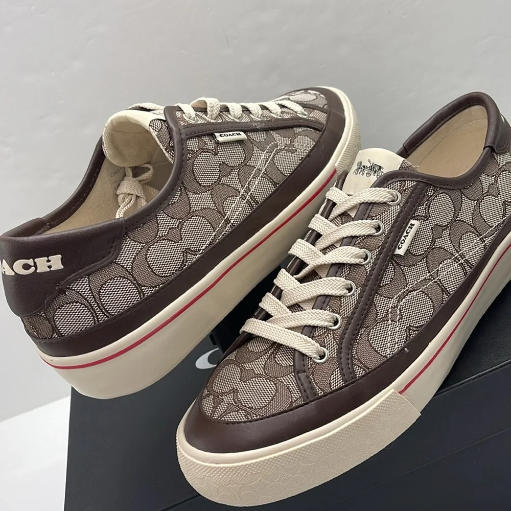 Coach Men's CITYSOLE PLATFORM Sneakers 
OAK/SADDLE
C5931 QGB 10011275JAX - Picture 10 of 16